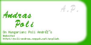 andras poli business card